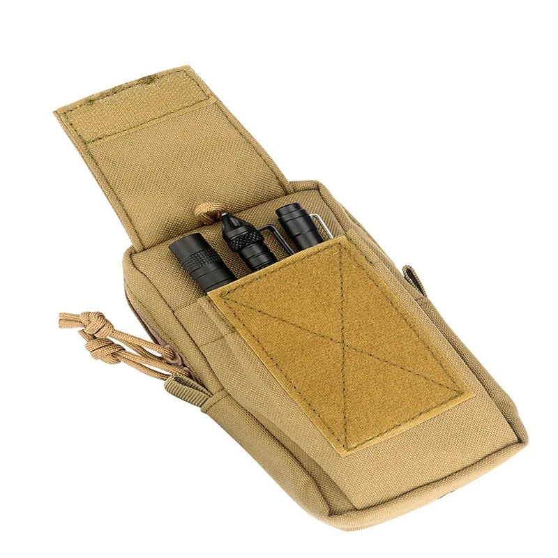 Shoulder Strap Sundries Bags for Backpack Accessory Pack Key Flashlight Phone Pouch Molle Outdoor Camping EDC Tools Bag
