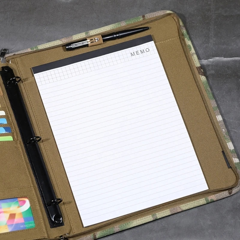 Leather Notebook Cover Featuring Carry Handle for Outdoor Enthusiasts and Professionals