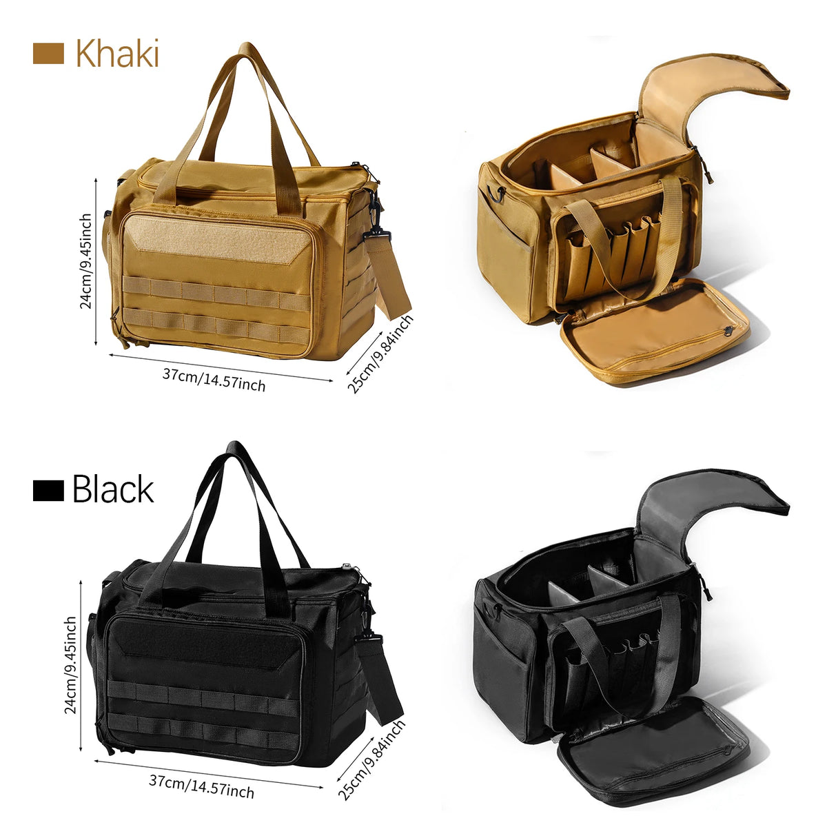 Tactical MOLLE Storage Bag - Durable Oxford Organizer for Training, Range Gear & Everyday Essentials - Adjustable Shoulder Strap