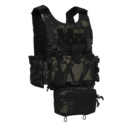 LV119 OTB Maritime Tactical Plate Carrier Vest Set Mesh Lightweight Quick Release MOLLE System Hunting Combat Airsoft Vest Gear