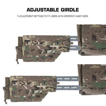 LV120 Tactical Plate Carrier Adjustable Vest Modular MOLLE Armor Carrier Quick Release Hunting Airsoft Training Gear SS Style