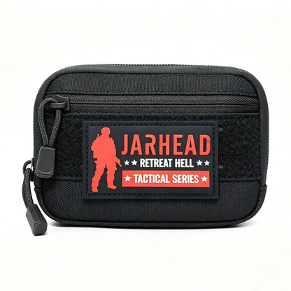 Tactical Laser Cut EDC Pouch Double Zipper Wallet Bag Outdoor Molle Admin Pouch Hiking Hunting Accessory Bag Daily Use