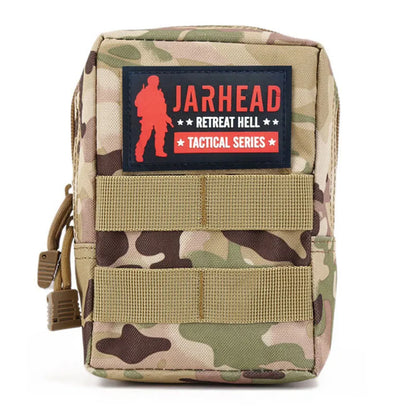 Waterproof Waist Bag EDC Tool Vest Pouch Mobile Phone Bag Tactical Outdoor Sport Hunting Travel Belt Pouch With PVC Patche