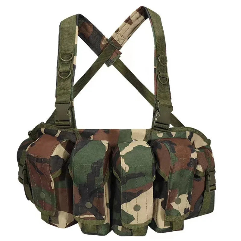 AK Chest Rig Vest AK 47 Magazine Pouch Airsoft Paintball Equipment Outdoor Sports Training Hunting Plate Carrier Vests