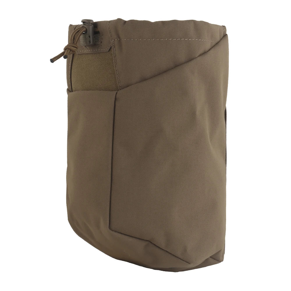 Tactical Dump Pouch Foldable Recycling Bag MOLLE Drop Pouch Magazine Utility Pouch for Belt Airsoft Shooting Hunting