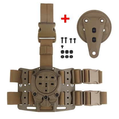 Tactical Drop Leg Platform 360 Degree Leg Strap Hunting Gun Holster Thigh Holster Modular Holster Adapter for G17/19 M9 PX4