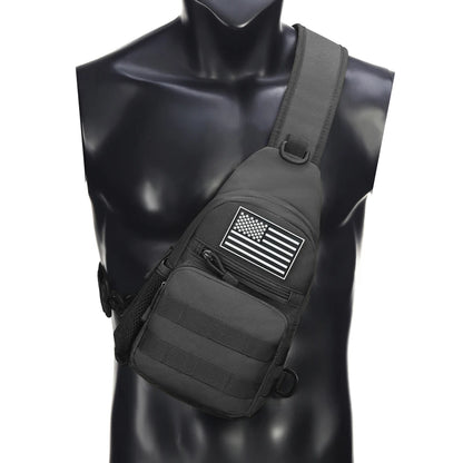 Multi functional daily commuting travel crossbody bag, chest bag, small shoulder bag with multiple pockets