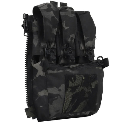 Tactical Multi purpose Bag Tactical Vest for FRO Style V5 Vest Back Panel Double Pouch Zip On Backpack Hunting Hiking