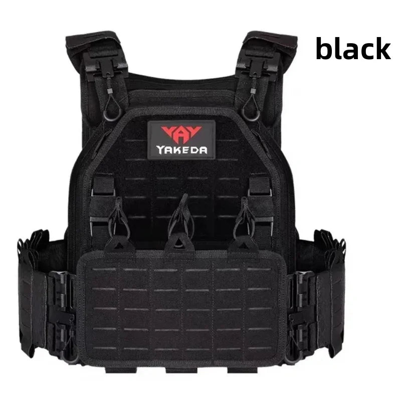 YAKEDA Tactical Vest Outdoor Hunting Plate Carrier Protective Adjustable Vest Airsoft Carrier Combat Equipment 6094 vest
