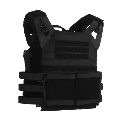 Wosport JPC 2.0 Tactical Vest Modular Quick Release Adjustable Cummerbund Rear Zipper Panel Mount for Airsoft Tactical Games