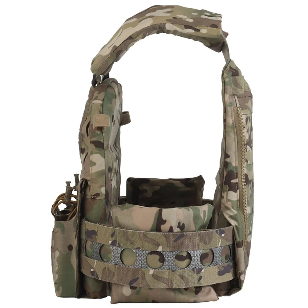 Tactical Vest V5 FCPC Militar Hunting Airsoft Vest Quick Detachable Comes with Triple Bag Built-in Splint Matt Nylon Fabric