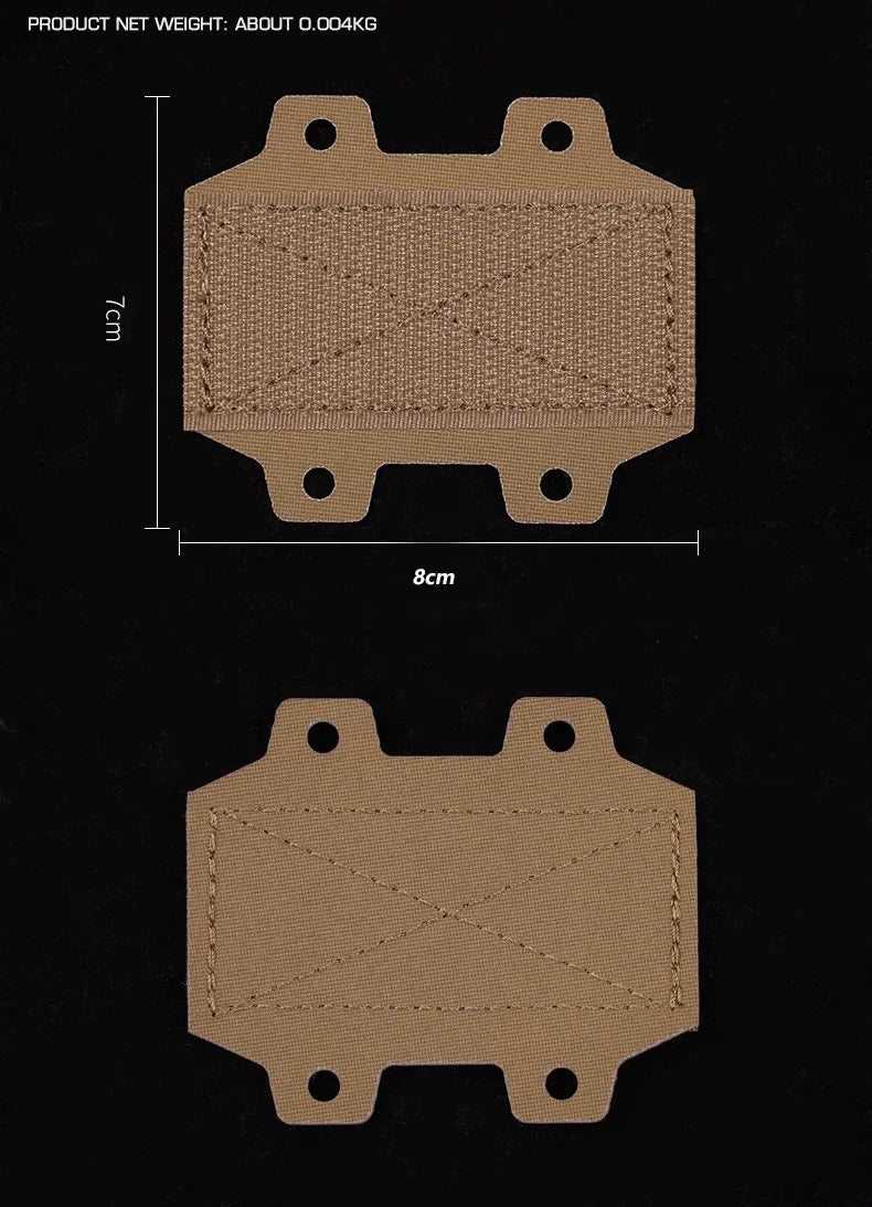 MHA Adapter Bridge Hook and Loop Modular Holster Adapter Mounting For Panel Two-piece Battle Belt Hunting Accessories