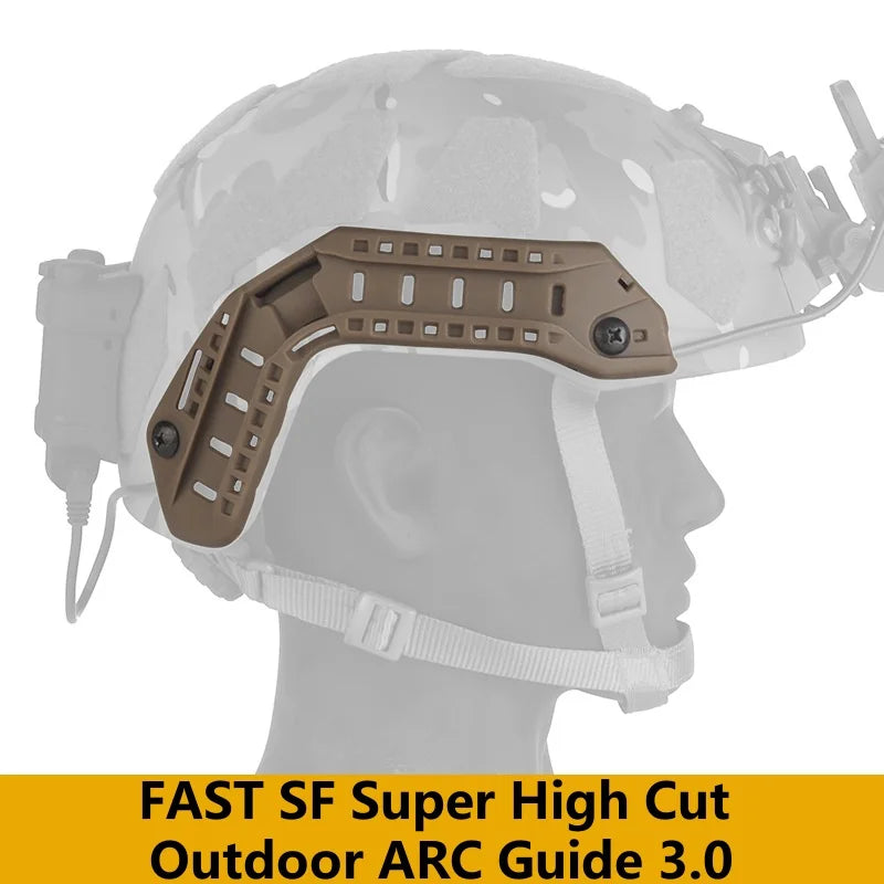 FAST outdoor helmet upgrade accessories SF ultra-high cut camping equipment ARC rail 3.0 hidden wiring