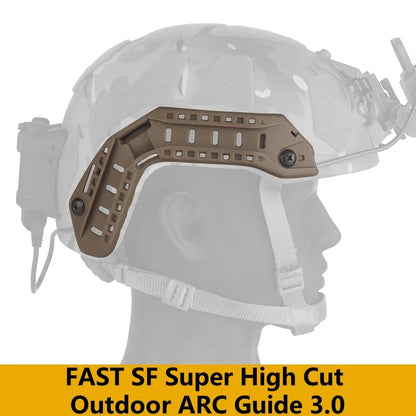 FAST outdoor helmet upgrade accessories SF ultra-high cut camping equipment ARC rail 3.0 hidden wiring