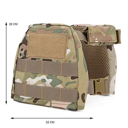 Tactical Kids Vest Waistband Set MOLLE Quick Release Hunting Airsoft CS Wargame Plate Carrier Children Vest Protective Gear