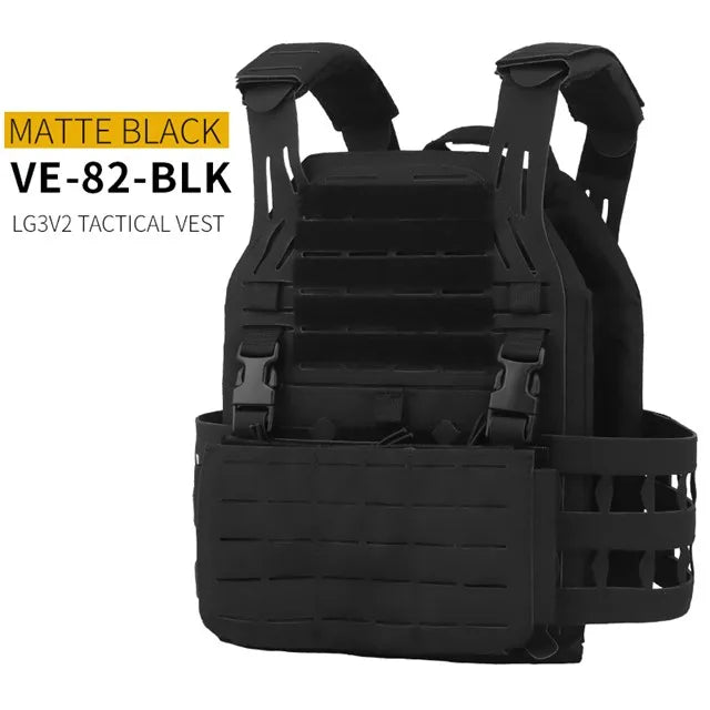 WOSPORT Tactical Outdoor Protective Mounted Vest LG3V2 6094 Thickened Shoulder Pads Laser MOLLE Cutting Hunting Vest