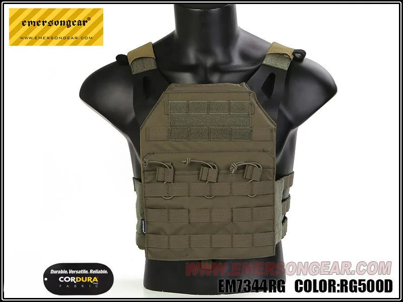 EMERSON Tactical Vest MOLLE JPC Vest Airsoft Paintball Chest Protective Plate Carrier MC Combat Vest + Plates