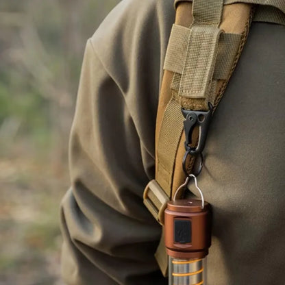 3pieces Tactical Nylon Webbing Buckle Carabiner Molle Belt Clip Key Buckle, Suitable for Outdoor Sports