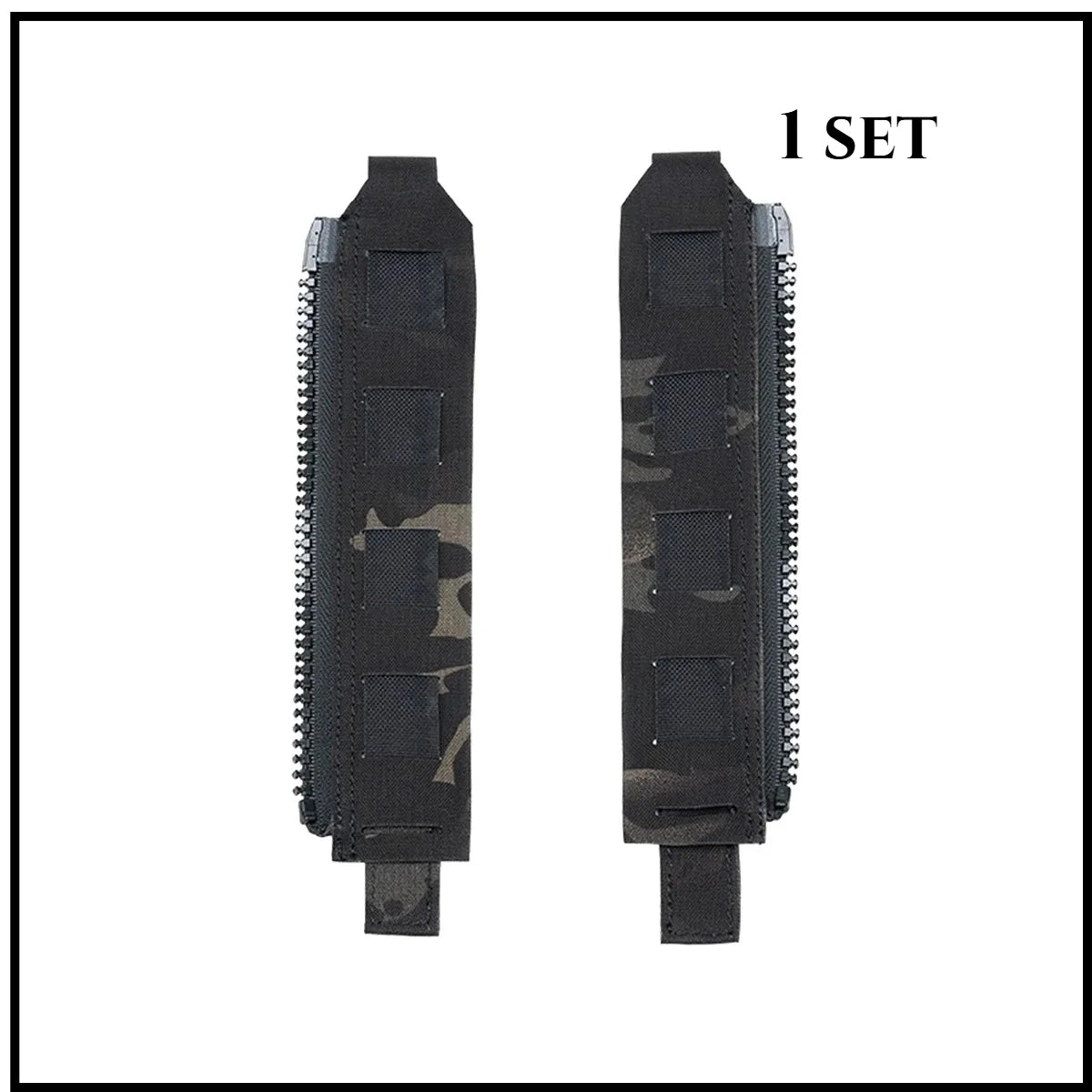 Tactical Back Panel Zipper MOLLE Adapter 500D Nylon Lightweight Versatile For Rear Pack Plate Carrier 3950 Vest Hunting Gear