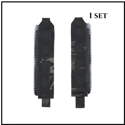 Tactical Back Panel Zipper MOLLE Adapter 500D Nylon Lightweight Versatile For Rear Pack Plate Carrier 3950 Vest Hunting Gear