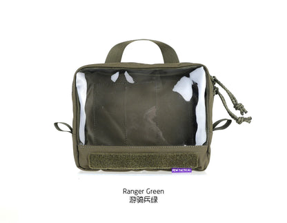Visual Organizing And Storage Bag Made Of PET Material With Transparent Window Back Hook