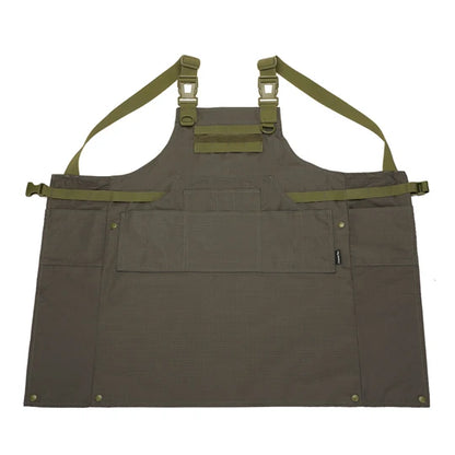 Tactical Vest Apron Combat Gear Multi-pocket Apron Unisex Sleeveless Technician Mechanic Camouflage Apron