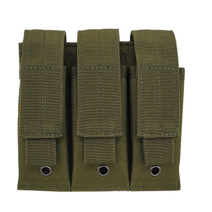Molle Tactical Triple Pistol Mag Pouch Outdoor Open-Top Single Double 9mm Magazine Pouch Holder Case for GLM1911 92F CZ75