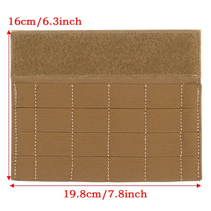 Full MOLLE Panel Micro Fight Chassis Hanging Panel For MK3 MK4 Chest Rig Hunting Vest Front Magic Hook Sticker Cover