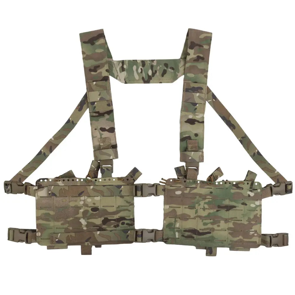Tactical Chest Rig   Cut Molle System Military Hunting Vest Split Front Chest Rig Magazine Pouch Holster Airsoft Gear