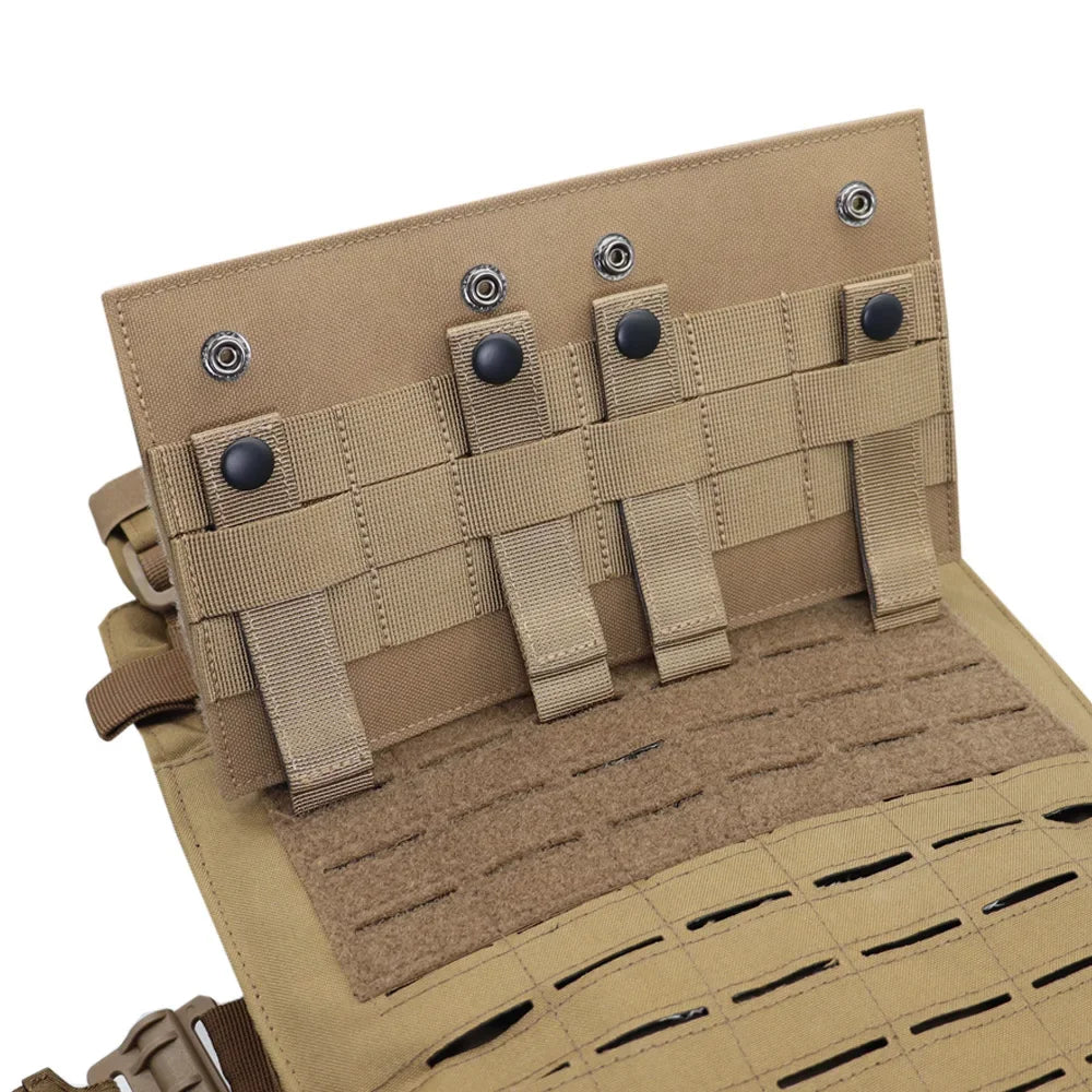 1Pc 15X25cm Tactical Vest Molle Hook&Loop Adapter Panel Chest Hanging EDC Patch Badge Expansion Mount Board Hunting Accessory
