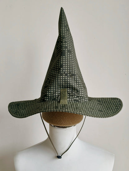 Tactical Camouflage Magic Hat Airsoft Wide-Brimmed Sun Hat Men's Outdoor Sports Boonie Camo Hat CS Halloween Cosplay Equipment