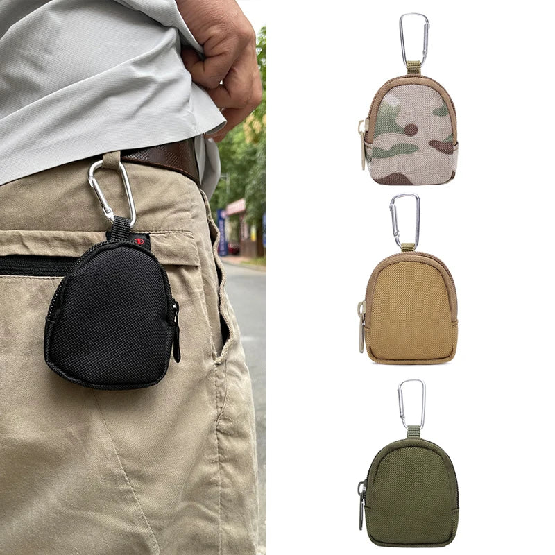 Tactical EDC Key Waist Bag Outdoor Coin Purse Sport Portable Earphone Protection Pouch