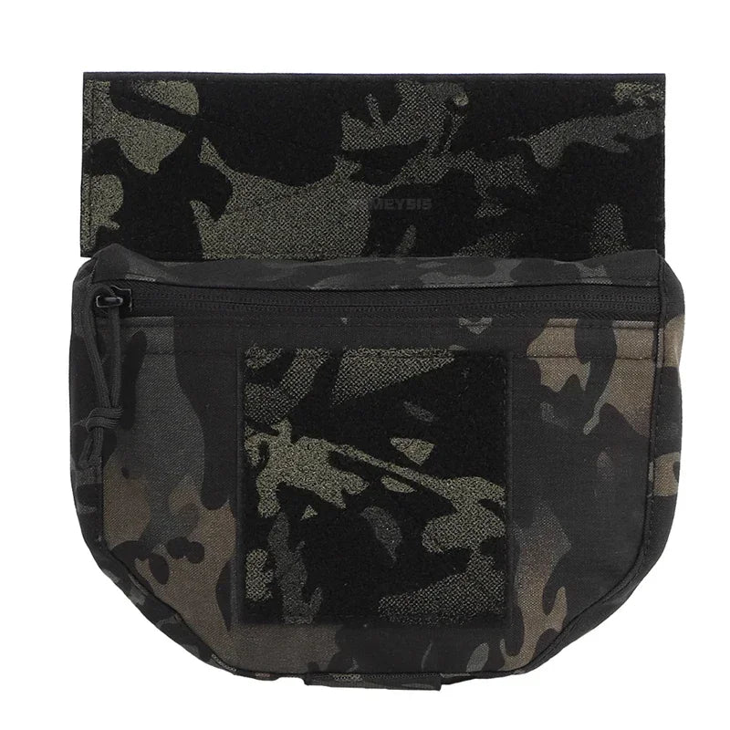Tactical Drop Pouch Admin Pouch with Hook and Loop Panel for Tactical Vest Chest Rig Plate Carrier Outdoor Hunting Shooting Gear