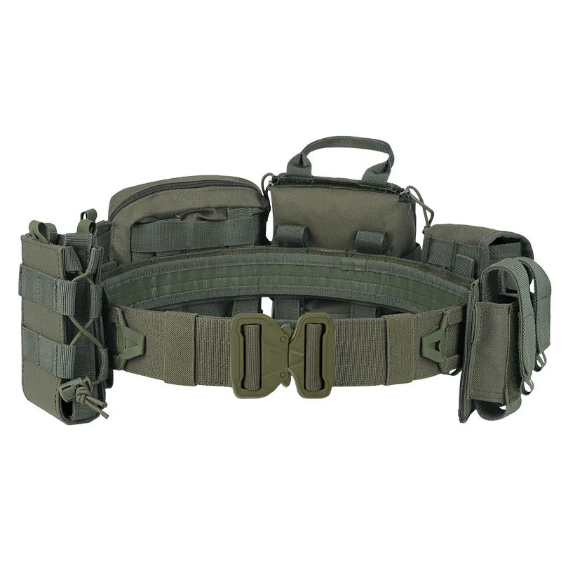 Tactical Vest Tactical Combat Duty Utility Belt Tactical Waist Bag 8 in 1 ATFG MOX Camouflage Molle Combat Belt With Pouches
