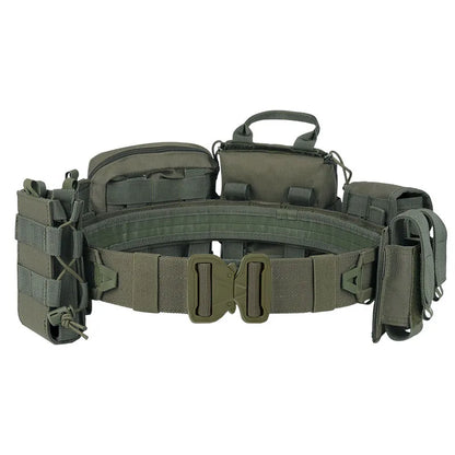 Tactical Vest Tactical Combat Duty Utility Belt Tactical Waist Bag 8 in 1 ATFG MOX Camouflage Molle Combat Belt With Pouches