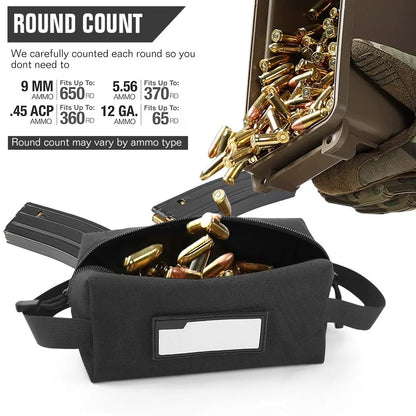1/2Pcs Cartridge Pouch Ammo Bag 1000D Bullet Carrying Pouch Ammunition Storage Case EDC Tool Bag Multi-Function Handbag