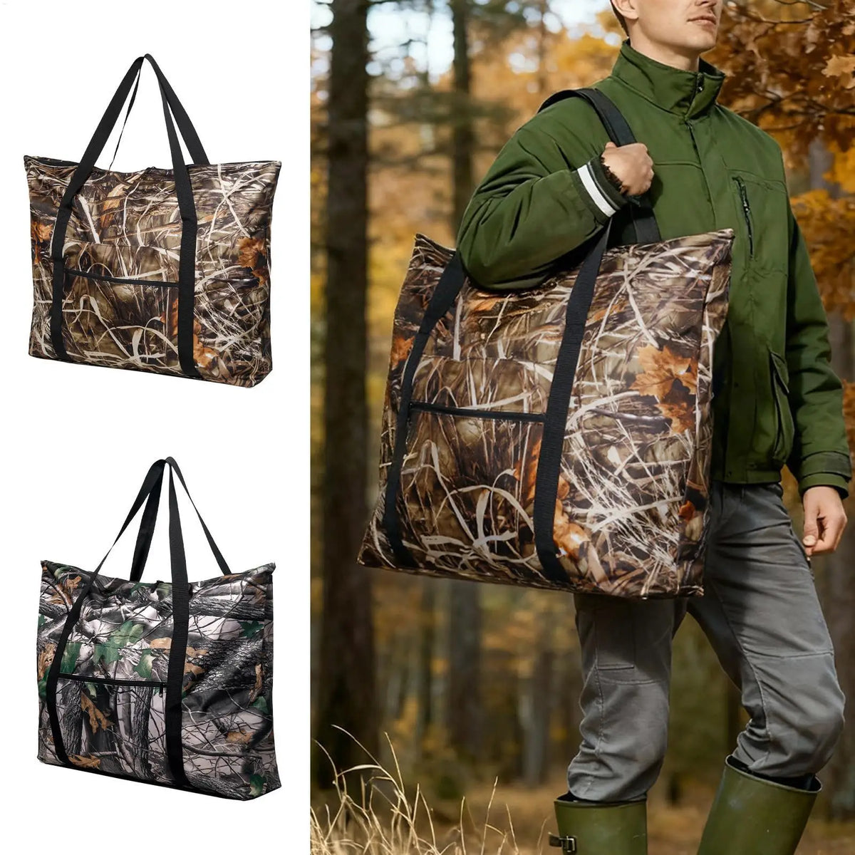 Hunting Bag Waterproof Scent Proof Lock Meat Storage Tote 600D Oxford Cloth Hunting Gear Storage Bag With Handles For Men