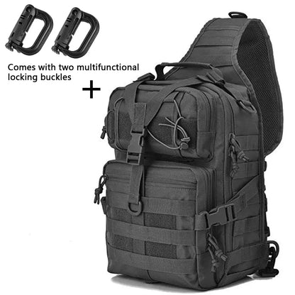 Outdoor Single Shoulder Training Extra Large Chest Bag Waterproof Oxford Cloth Camouflage Photography Crossbody Bag