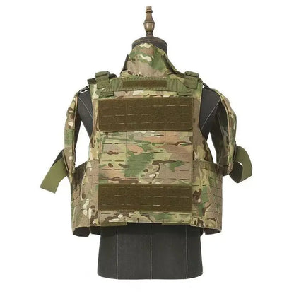 Laser Cutting Full Protective Tactical Vest MOLLE System Quick Removal Of Heavy Waistcoat Outdoor Combat Training Hunting War