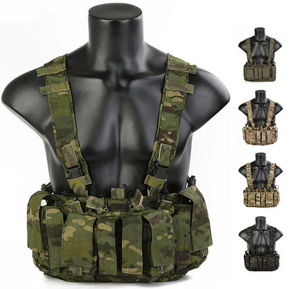 Emersongear MF Style Tactical Chest Rig UW Gen IV Airsoft Hunting Vest Harness Split Front Carrier