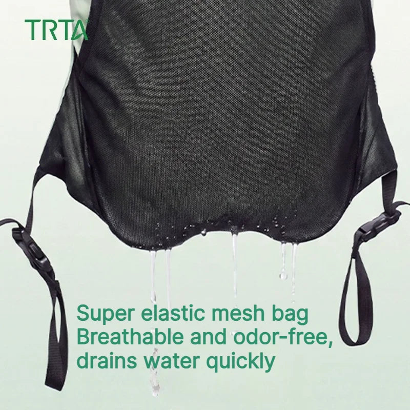 Backpack Expansion Bag Outdoor Backpack Mesh Pouch Wet‑dry Separation Organizer Hiking Camping Travel Shoes Clothes Gear Carrier