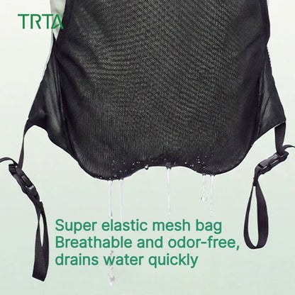 Backpack Expansion Bag Outdoor Backpack Mesh Pouch Wet‑dry Separation Organizer Hiking Camping Travel Shoes Clothes Gear Carrier