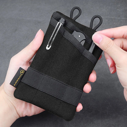 EDC Tactical Tool Bag Foldable Mini EDC Pouch Sundries Bag Phone Pouch Key Card Case Organizer Waist Wallet Molle Shoulder Bag