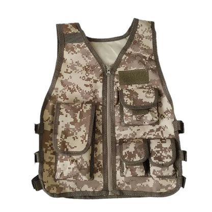 Kids Tactical Vest Hunting Combat Bulletproof Uniform Special Costumes Forces Children Camouflage Jungle Clothing