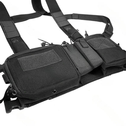 Molle System Chest Rig Tactical Vest CS Match Military Gear Pack Magazine Pouch Holster Waist Men Nylon Swat