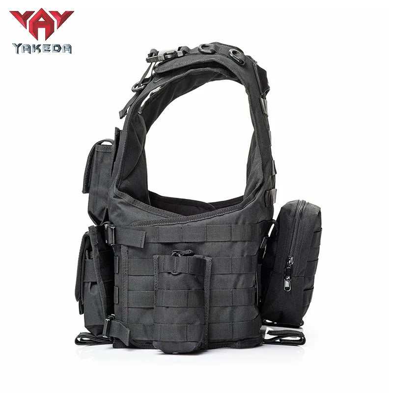 Yakeda Tactical Vest Multi-functional Wear-resistant Training Clothing Equipment Camouflage Clothing Camping Protective Vest