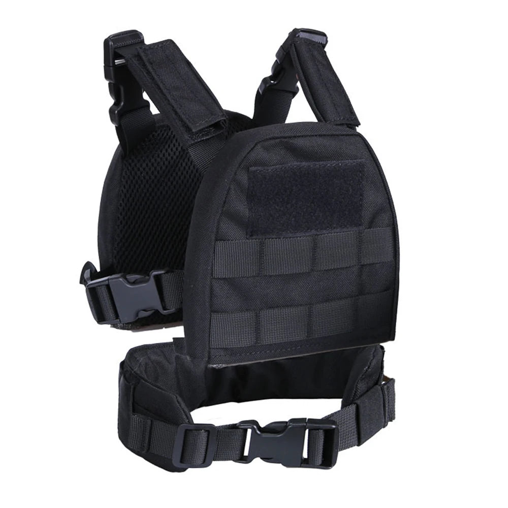 Tactical Kids Vest Waistband Set MOLLE Quick Release Hunting Airsoft CS Wargame Plate Carrier Children Vest Protective Gear