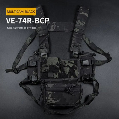 WOSPORT Tactical Vest Chest-mounted With Built-in Quick-release Sleeve MK4 Expansion Mount Breathable Quick-release Camouflage