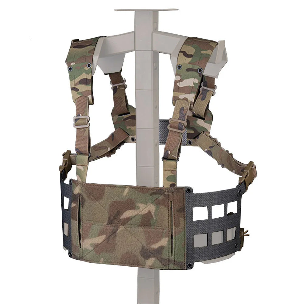 Tactical Chesty Rig Wide V2 Ferro Style Lightweight MOLLE Outdoor Hunting Combat Training Airsoft Vest FC Extended Equipment