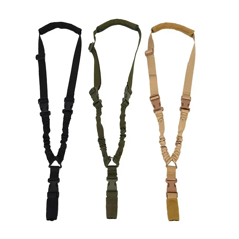 Tactical Single Point Shoulder Sling Strap With Metal Buckle Outdoor Rifle Shotgun Carry Belt Hunting Gear Accessory